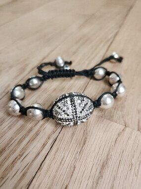 Twiggy LONDON Rhinestone & Pearl Bracelet